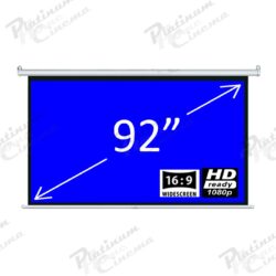 92′ Fiber Glass Matt White 16:9 Electric Screen